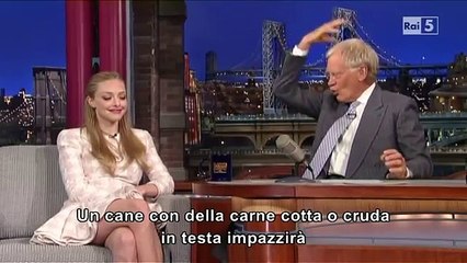 Amanda Seyfried al David Letterman 30-07-2013 (sub ita)