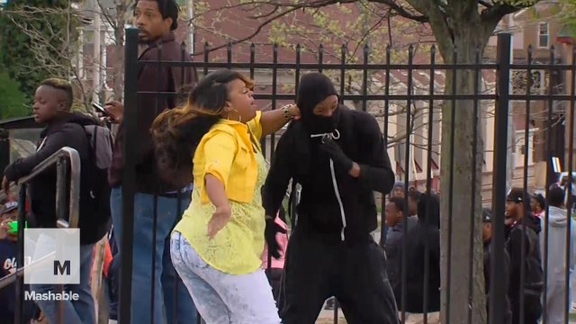 Baltimore mom slaps and scolds rioting son in front of everyone