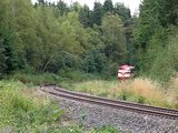 Museum train passes Korkeakalliontie level crossing