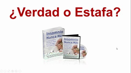 Insomnio Nunca Mas. Estafa?