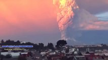 UFO . volcan éruption. Calbuco .Chili.22.04.2015