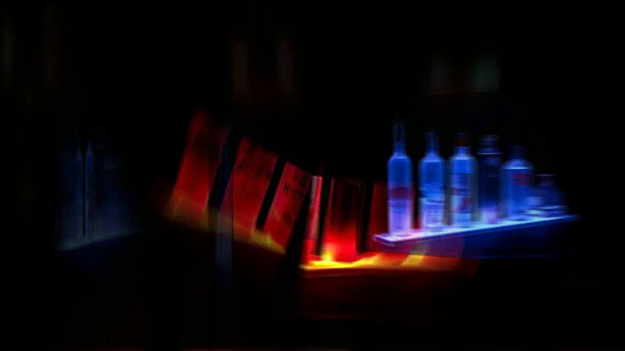 6' Long LED Lighted Liquor Bottle Display Shelf