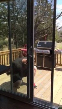 Angry Man vs. Screen Door : epic fail