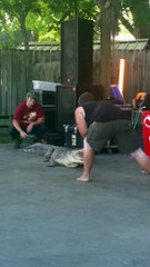Alligator Bite a guy at Spring Crawfish Festival