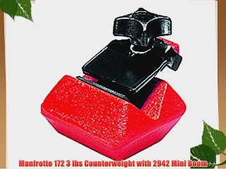 Manfrotto 172 3 lbs Counterweight with 2942 Mini Boom