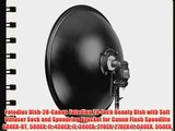 Fotodiox Dish-28-Canon Fotodiox 28-Inch Beauty Dish with Soft Diffuser Sock and Speedring Bracket