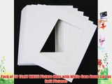 Pack of 20 12x16 WHITE Picture Mats with White Core Bevel Cut for 8x12 Pictures