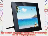 NOOU 8 Inch High Resolution Digital Photo Frame with Motion Sensor and Video Playback