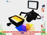 LimoStudio 160 LED Video Light Lamp Panel Dimmable for DSLR Camera DV Camcorder AGG1318