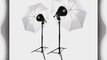 CowboyStudio 500 Watt Premium Photo Studio Reflector Umbrella Halogen Lighting Kit