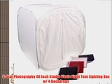 G-Star Photography 48 Inch Studio Photo Light Tent Lighting Box w/ 4 Backdrops