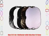CowboyStudio Photography Photo Portable Grip Reflector 24x36 inch 5in1 Oval Collapsible Multi