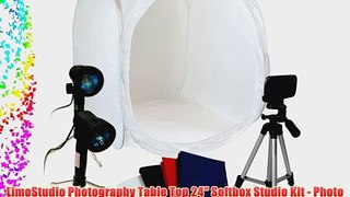 LimoStudio Photography Table Top 24 Softbox Studio Kit - Photo Soft Box Tent Two Portable High-Output