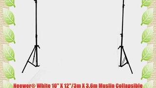 Neewer? White 10 X 12/3m X 3.6m Muslin Collapsible Background Photography Video Backdrop Television