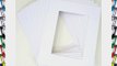 Pack of 50 8x10 WHITE Picture Mats Mattes with White Core Bevel Cut for 5x7 Photo   Backing