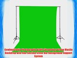 CowboyStudio Photography 6x9ft Chromakey Green Muslin Backdrop with One Section Cross Bar Background