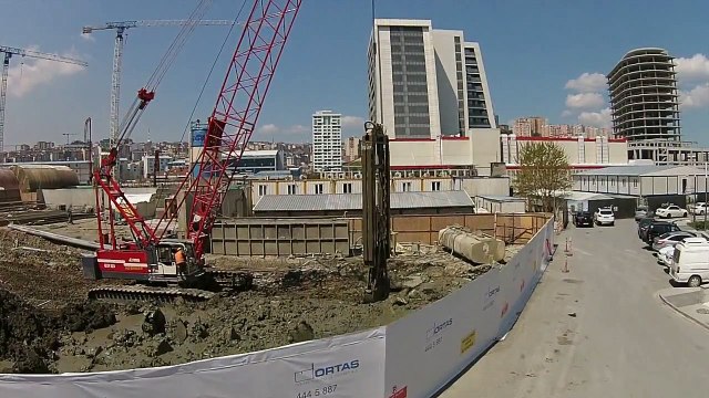 Erke Group, Fuwa Crane Diafram Wall application, Alternatif Zemin, İstanbul, erkegroup.com