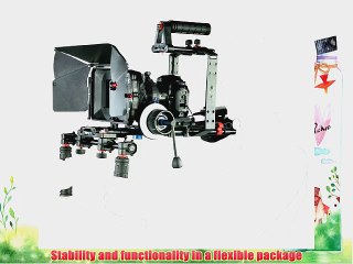 Filmcity DSLR Rig video camera shoulder mount kit fr 7D 5D GH2 GH1 D60 PD150 EX3 EX1 550D(FC-57-N)