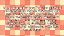 An Appealing Personal Wedding Websites