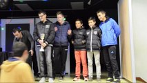 Repas GJ : Les U13 vainqueurs de la Finale Régionale Futsal et Coachs