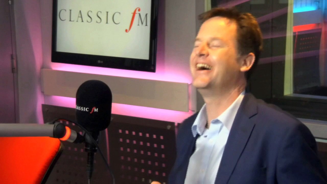 Who does Nick Clegg imagine kickboxing?