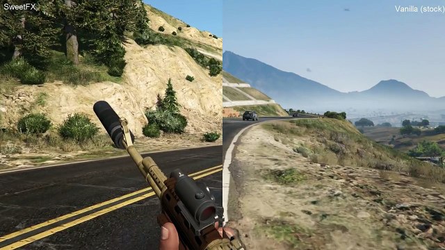 GTA 5 PC Mods SweetFX Graphics Mod Compare HD
