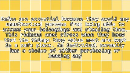 Advantages Of Utilizing Rental Safes