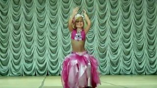 Baby girl belly dancing