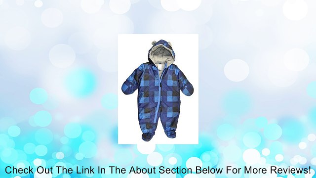 Carter's Baby Boys Plaid Blue One Piece Snow Suit Review
