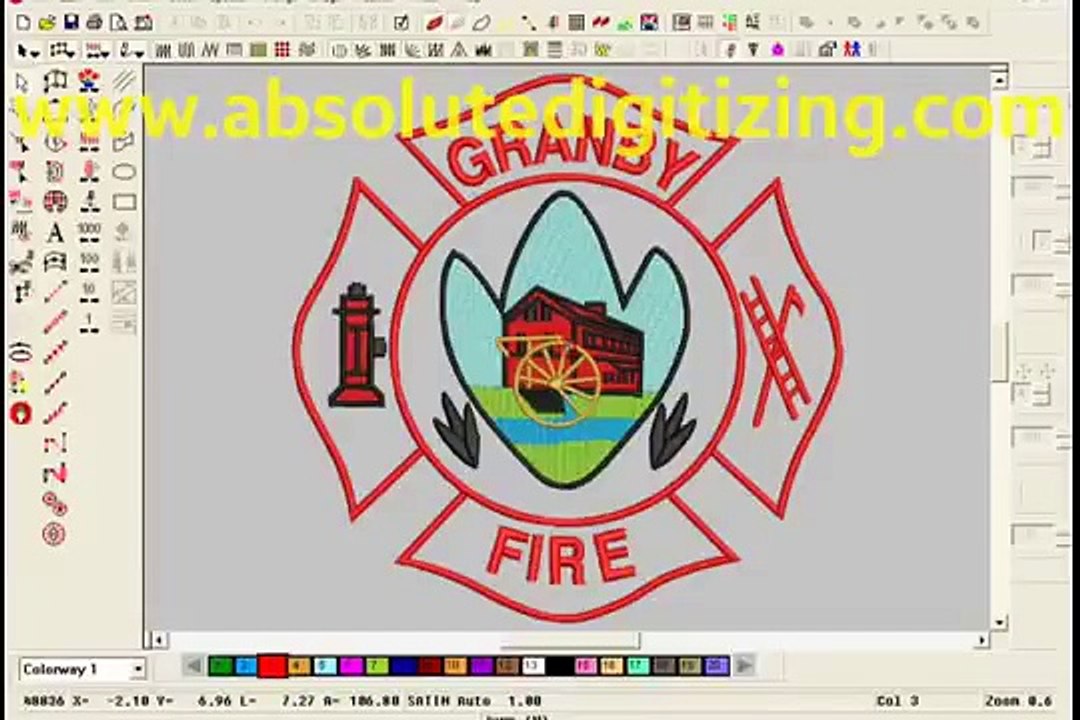 Embroidery Digitizing Process - Absolute Digitizing