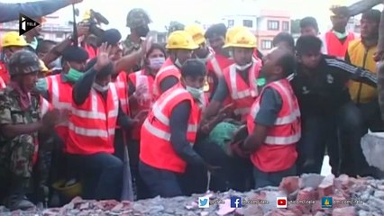 Une femme sauvée des décombres après 50 heures de calvaire