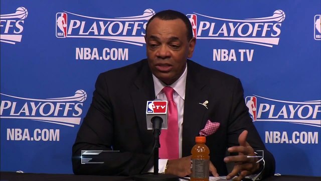 Hollins, Williams Talk Game 4 _ Hawks vs Nets _ Game 4 _ April 27, 2015 _ NBA Playoffs