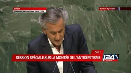 Bernard Henri Levy sur l'antisémitisme à l'ONU