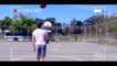 AMAZING Football Freestyle Skills & Trick Shots With A Basketball, American Football & A Baseball