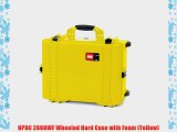HPRC 2600WF Wheeled Hard Case with Foam (Yellow)