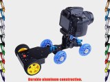 Neewer Aluminum Battery Powered Motorized Push Cart/Trailer for Table Top Video Camera Skater