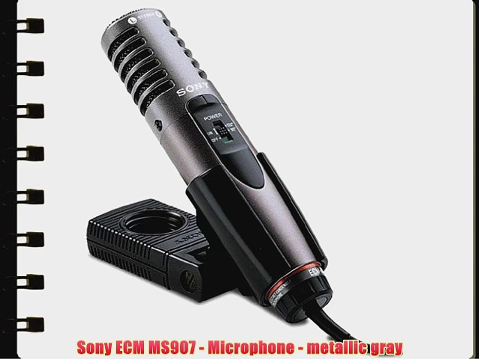 Sony ECM MS907 - Microphone - metallic gray