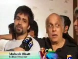 Tony (Navaid Rashid) interviewing Imran Hashmi & Mahesh Bhat on Jannat Premier in Nadia Khan Show