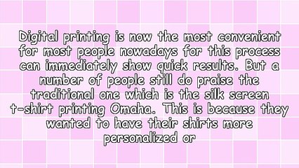 Techniques On How To Deal With T Shirt Printing