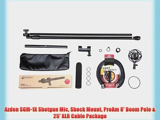 Azden SGM-1X Shotgun Mic Shock Mount ProAm 8' Boom Pole