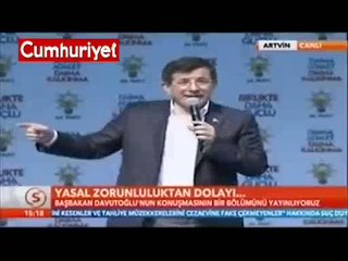 STV Haber Davutoğlu'nu ekrana böyle yansıttı