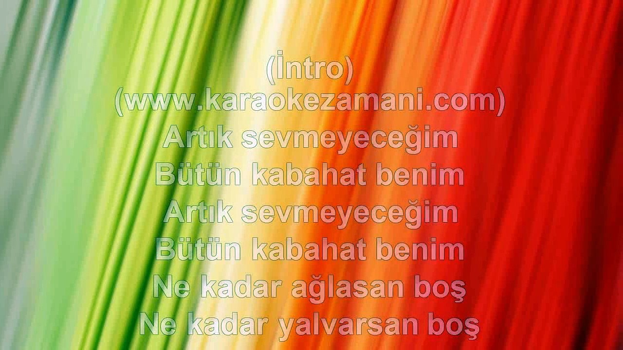 Ebru Polat - Artık Sevmeyeceğim - 2011 TÜRKÇE KARAOKE