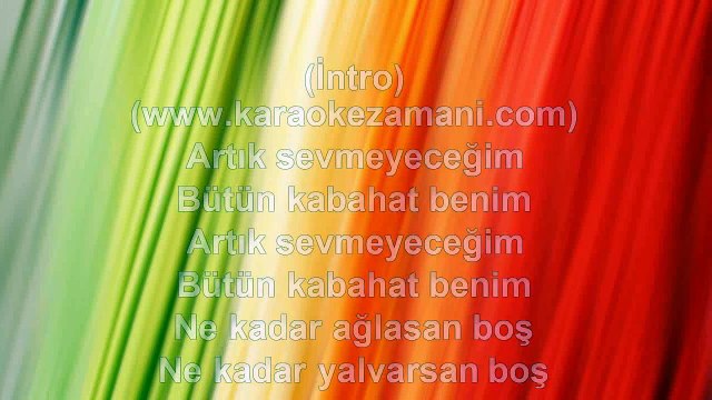 Ebru Polat - Artık Sevmeyeceğim - 2011 TÜRKÇE KARAOKE