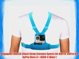 Megagear MG428 Chest Strap Extreme Sports for GoPro GoPro HD GoPro Hero 3  HERO 4 (Blue )