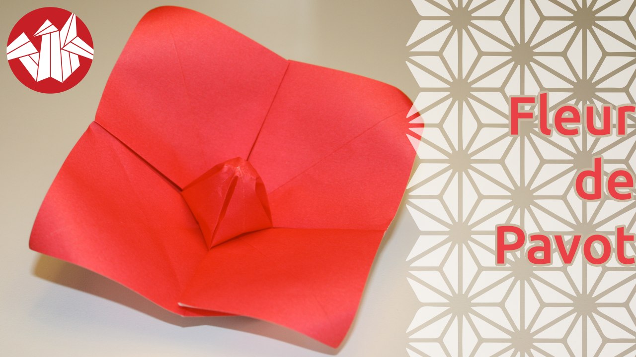 Origami - Fleur de Pavot