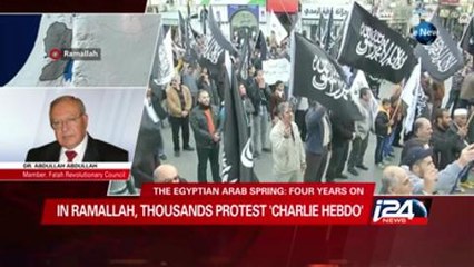 Lucy Aharish speaks with Palestinian official Dr.Abdullah Abdullah regarding free speech