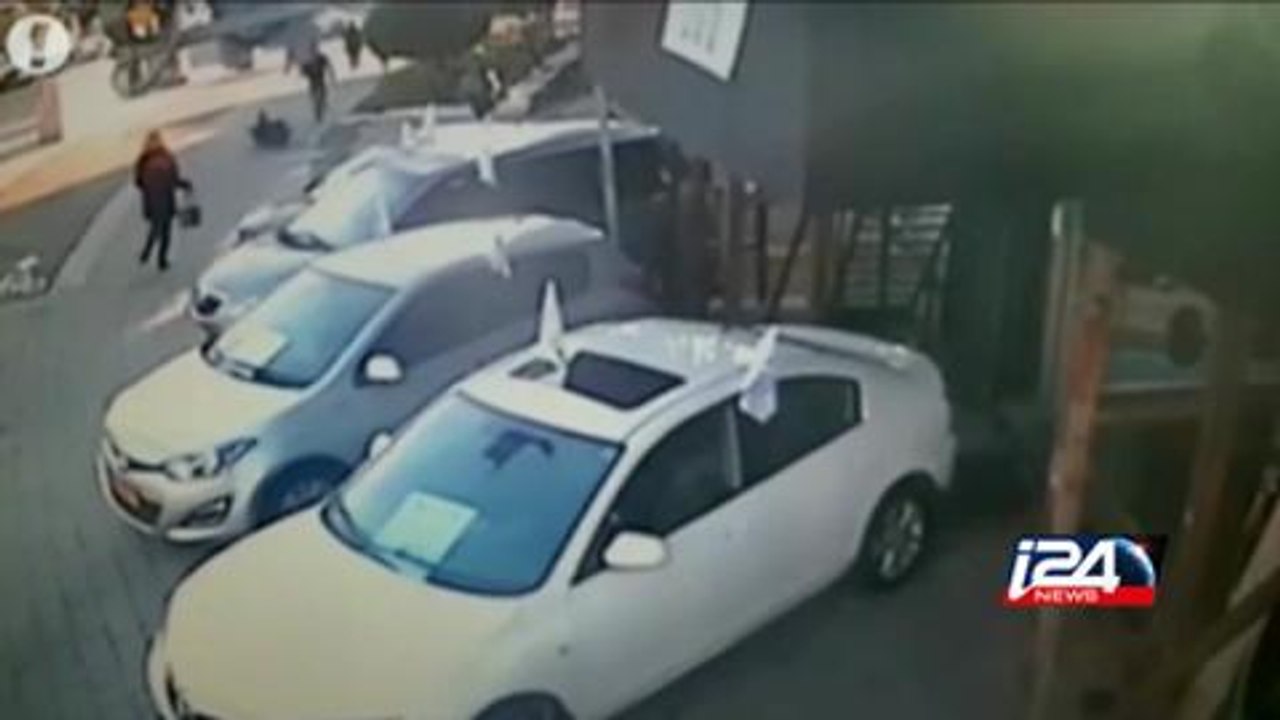 CCTV from Tel Aviv bus attack