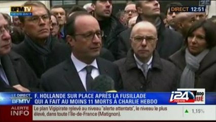 French President Francois Hollande on Paris shooting