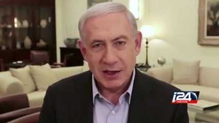 Israeli PM Benjamin Netanyahu speaks to voters