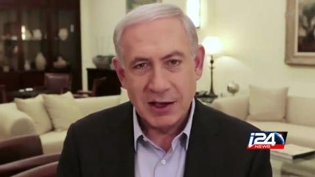 Israeli PM Benjamin Netanyahu speaks to voters